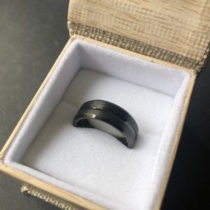 Tungsten Men's Wedding Ring Size 9